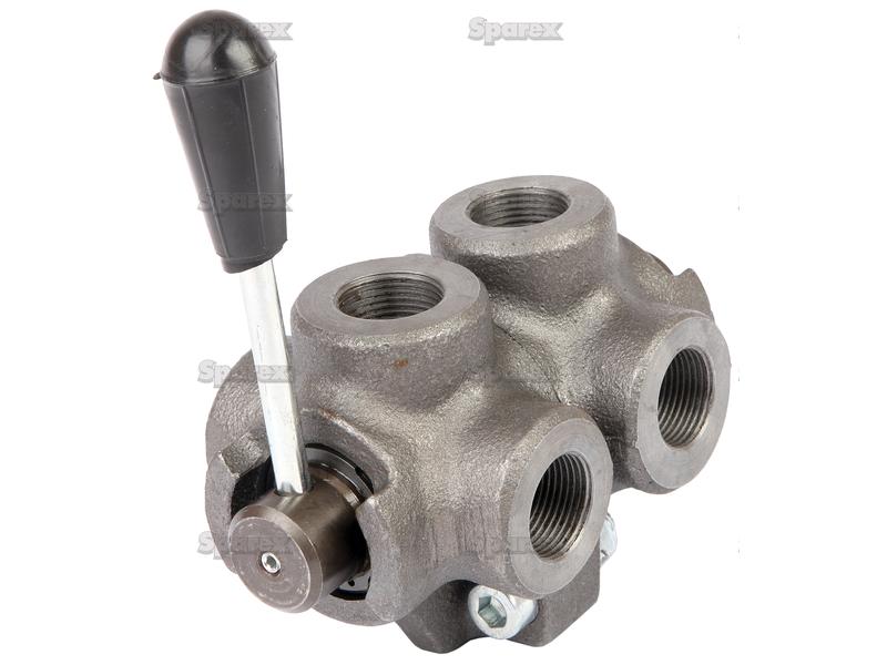 Hydraulic 6Way Diverter Valve 3/8BSP Rotary Diverter & Shut Off Valves Hydraulic Valves